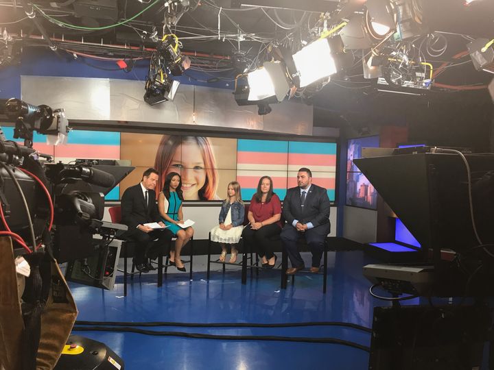 Rebekah appearing on Good Day Philadelphia to talk about her advocacy with her mom and Christian Fuscarino, Garden State Equality.
