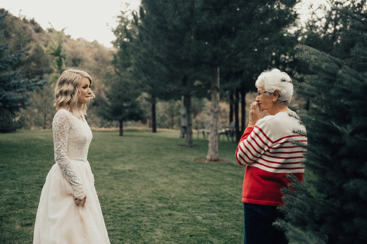 Grandma Penny Jensen didn't know about her granddaughter's plans until the night of the rehearsal dinner. 