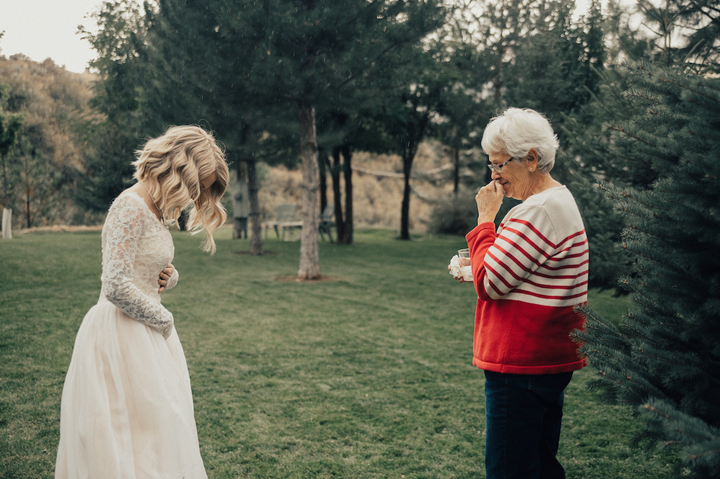 Even the photographer started bawling during the first look shoot. 