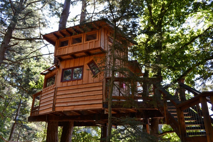 The treehouse at Doe Bay