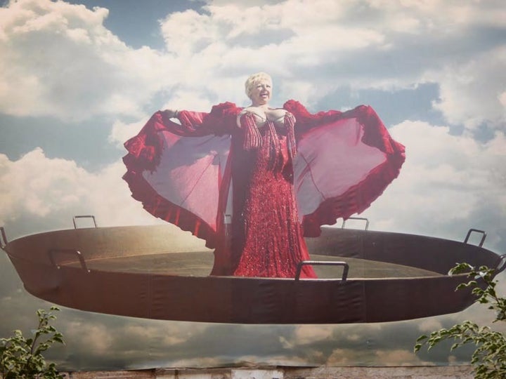 <p>Rosita Amores on flying paella</p>