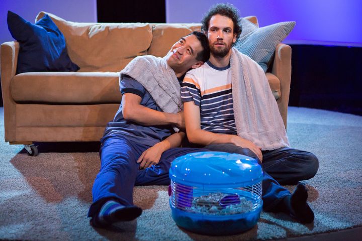 <p>Alton Alburo and Jacob Perkins in <strong>BREEDERS</strong>. Produced by New Light Theater Project</p>