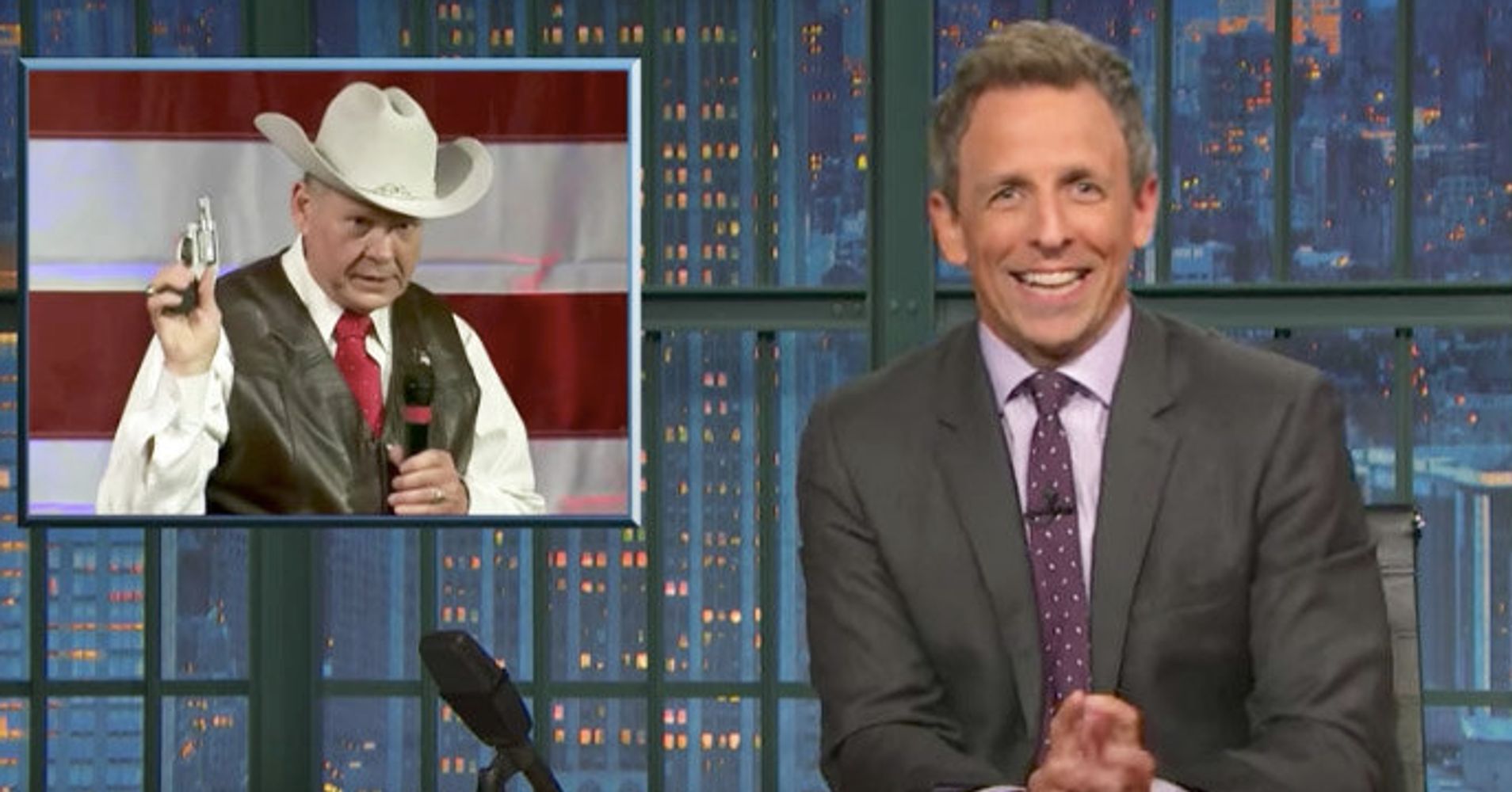 Image result for seth meyers roy moore
