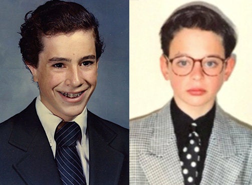 Stephen Colbert, left, and Nick Kroll, right, launched the #puberme social media campaign on Wednesday's broadcast of "The La