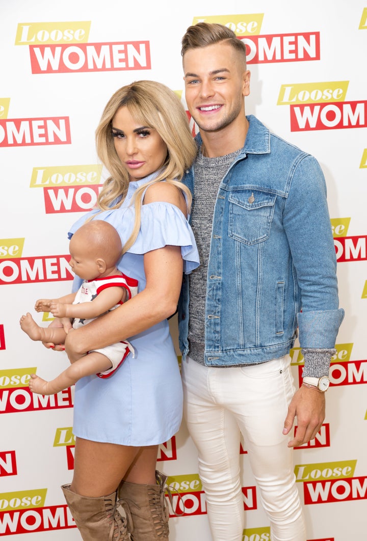 Katie Price and Chris Hughes have been locked in a war of words