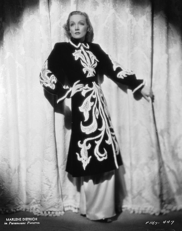 Marlene Dietrich in a scene from the romantic drama "Angel" in 1937.