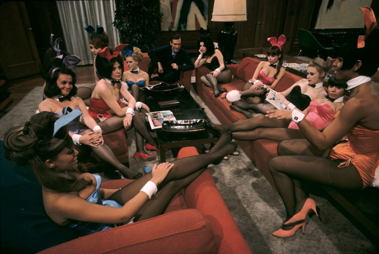 Burt Glinn, "Playboy founder, Hugh Hefner, at his mansion," Chicago, IL., USA, 1966