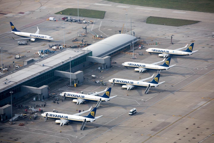 <strong>Stansted is one of Ryanair's biggest bases with dozens of aircraft operating out of the Essex airport</strong>