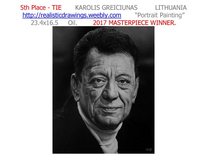 <p><a href="http://realisticdrawings.weebly.com/" target="_blank" role="link" rel="nofollow" class=" js-entry-link cet-external-link" data-vars-item-name="GREICIUNAS' PIECE WON MOST VOTES IN MOST CATEGORIES = 2017 MASTERPIECE. WEB SITE:" data-vars-item-type="text" data-vars-unit-name="59cd3808e4b04575111f3928" data-vars-unit-type="buzz_body" data-vars-target-content-id="http://realisticdrawings.weebly.com/" data-vars-target-content-type="url" data-vars-type="web_external_link" data-vars-subunit-name="article_body" data-vars-subunit-type="component" data-vars-position-in-subunit="5">GREICIUNAS' PIECE WON MOST VOTES IN MOST CATEGORIES = 2017 MASTERPIECE. WEB SITE:</a></p>