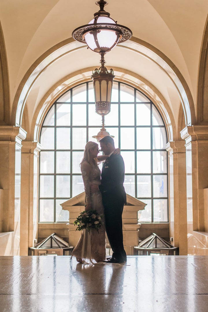 The couple said they love the grandeur of the Milwaukee County Courthouse building.