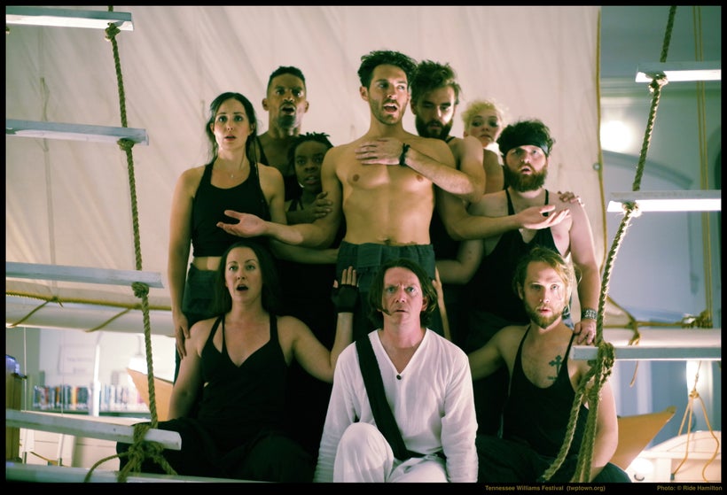 (starting at bottom left and moving counterclockwise) Colleen Corcoran, Kayla Anthony, Carlo Campbell, Ife Foy, Chris Athony,