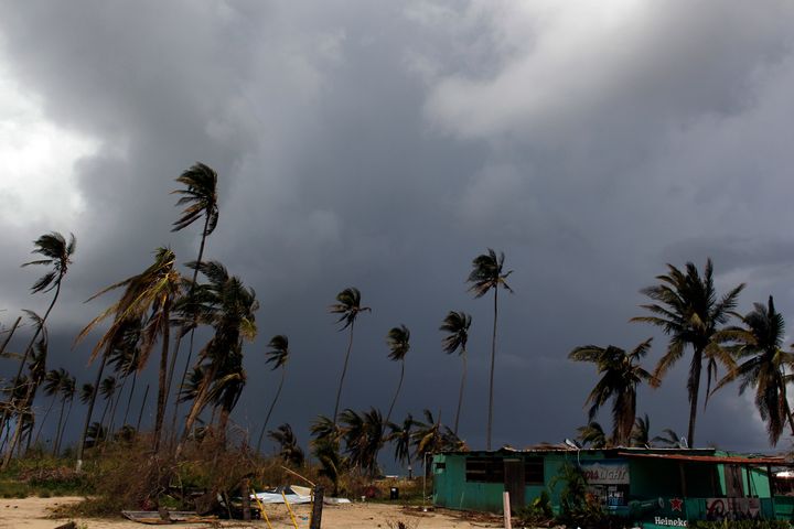 More storm clouds move in after Hurricane Maria in Loiza, Puerto Rico.