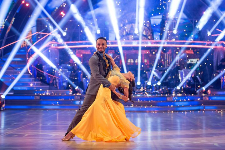 Aston and Janette in their 'Strictly' debut