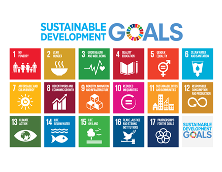 <p>Poster presenting the 17 SDGs</p>