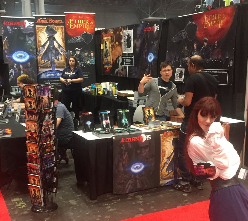 Blue Juice Comics booth at NYCC