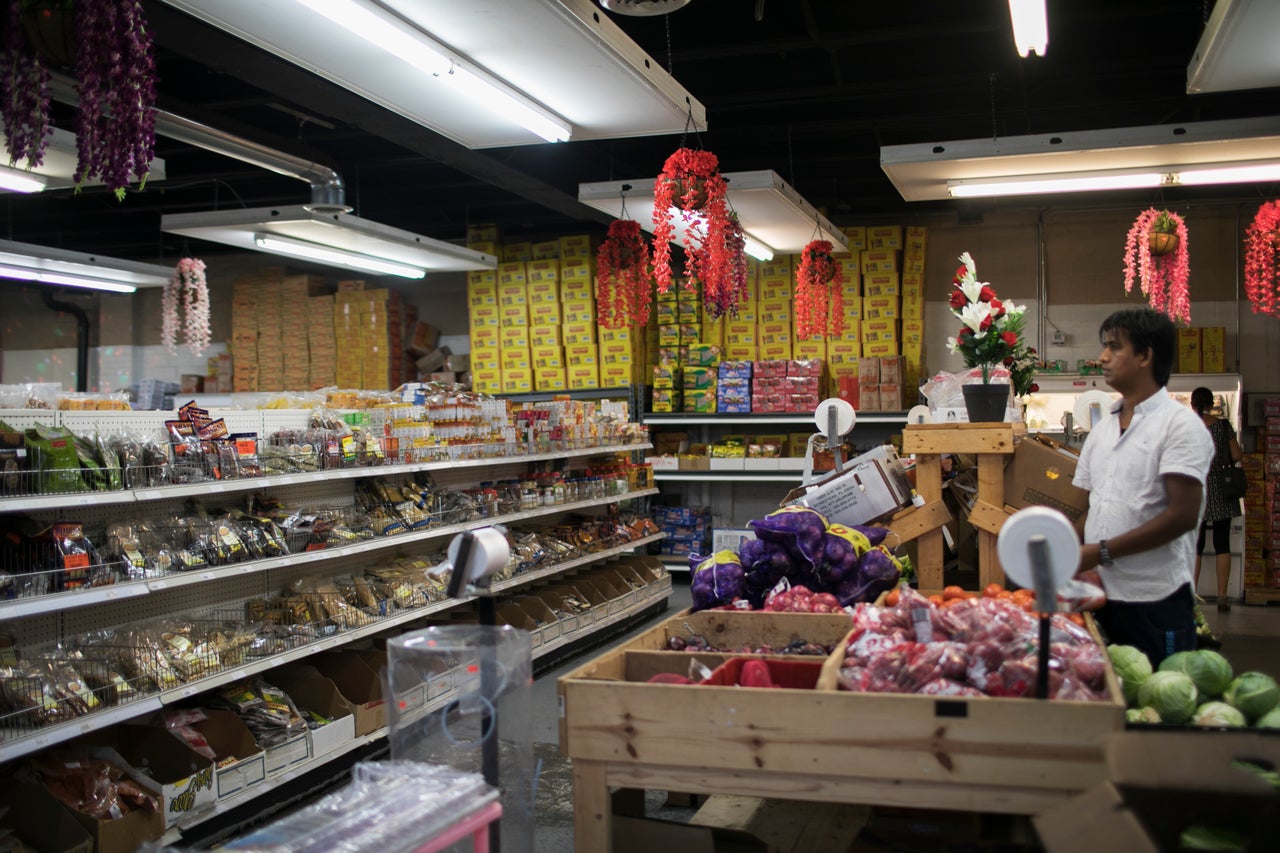 The Family Groceries store sells many types of ethnic food in Akron, Ohio.