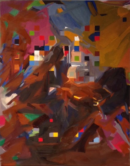 <p> Susan Sommer, <em>City Squares </em>(2014), oil on linen, 66 x 52 inches</p>