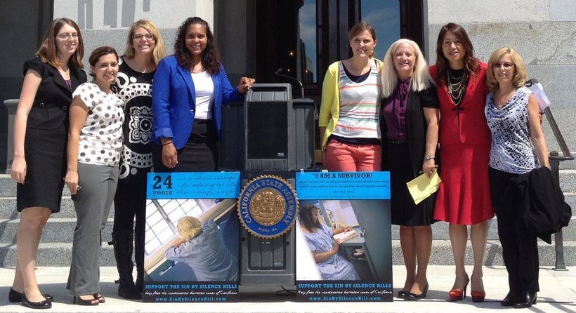 August 21, 2012 - Board Member Fiona Ma, then Assembly Speaker Pro Tempore, with Brenda Clubine and other supporters of the “