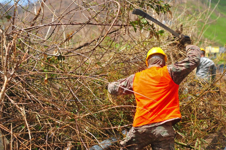 Federal Emergency Management Agency (FEMA) Urban Search and Rescue teams check on mountain communities in Puerto Rico. As of Sept. 28, US&R teams have covered 90 percent of Puerto Rico. Simply getting the roads cleared has been a challenge that has made relief distribution challenging.