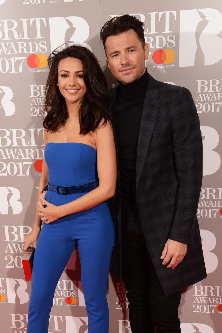 <strong>Michelle and Mark at the Brit Awards in February</strong>