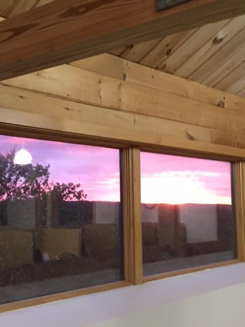 Magenta sunset, Rosh Hashanah eve, Montauk Library, 2017 www.montauklibrary.org