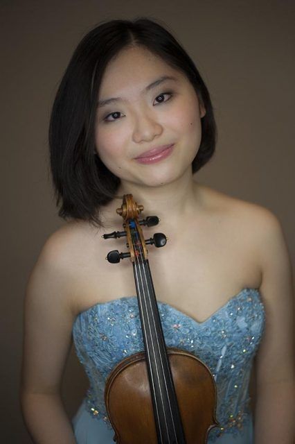 <p>Violinist Momo Wong</p>