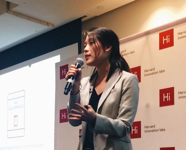 CEO April Koh speaking at Harvard innovation labs