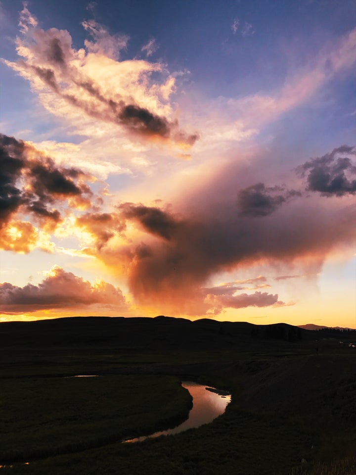 Sunset in Hayden Valley