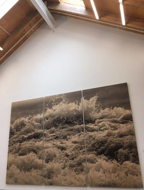 Clifford Ross, Hurricane Waves on Wood, Parrish Platform Light | Waves - A Mixed Media Installation, Parrish Art Museum, www.parrishart.org