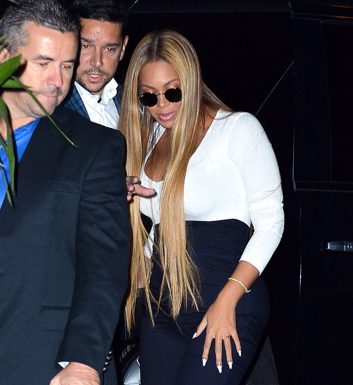 Beyoncé at the "SNL" Season 43 after-party at Tao in New York City. 