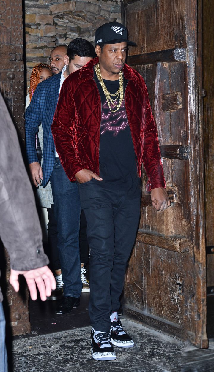 Jay-Z at the "SNL" Season 43 after-party at Tao in New York City. 