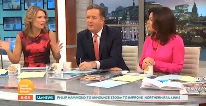 Piers Morgan roasted Charlotte Hawkins on Monday's 'Good Morning Britain'
