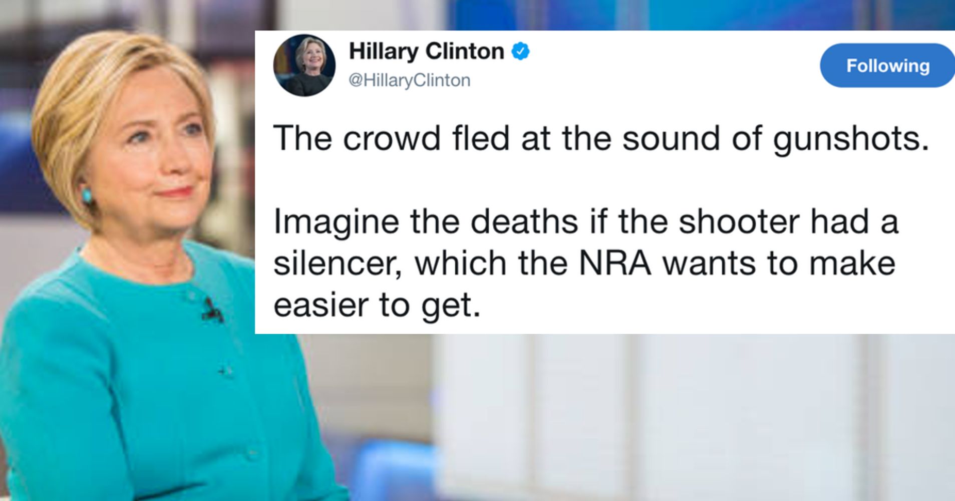 Hillary Clinton On Las Vegas Shooting We Must Stand Up To The Nra Huffpost
