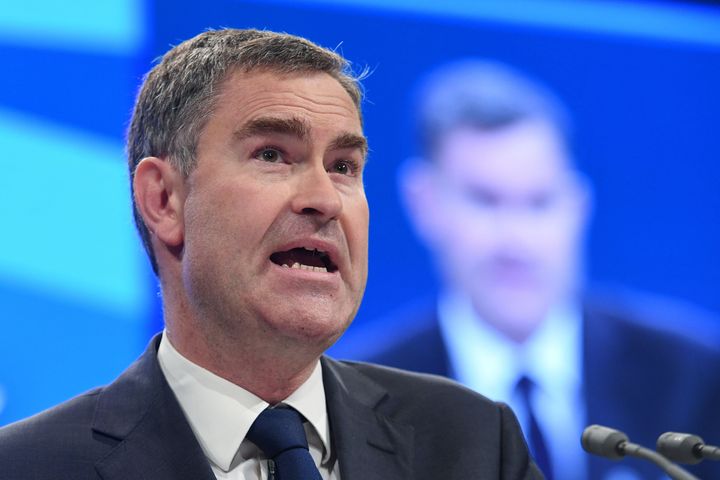 Work and Pensions David Gauke addresses the Conservative Party Conference has refused to pause the rollout of Universal Credit, despite widespread concern