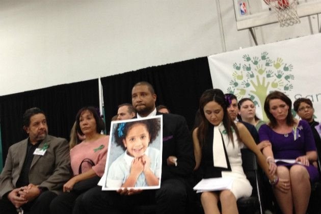 Parents of the victims of the Sandy Hook school shooting at the launch of Sandy Hook Promise in Newtown Conn in 2013.