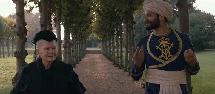 Judi Dench and Ali Fazal in Victoria and Abdul