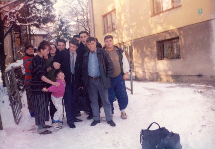 A photo of Lukovic with his family taken by Sabit before leaving Bosnia.