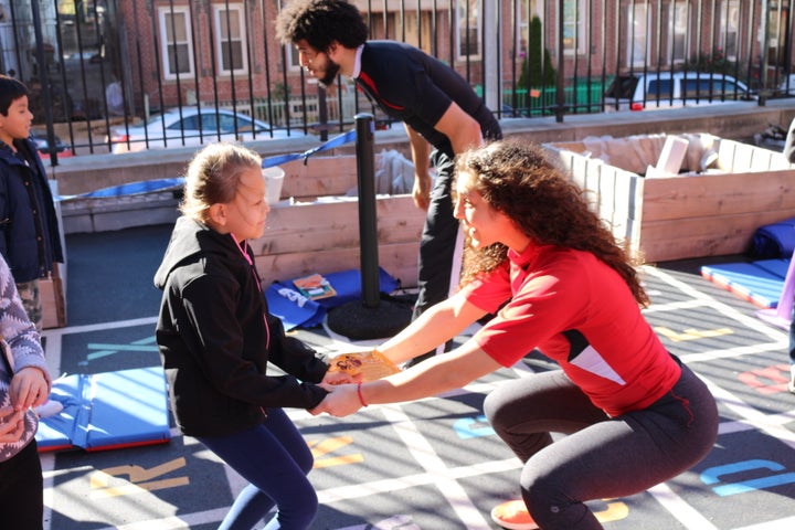 The book fairs Get Focused puts on allow kids to pay for books through exercises.
