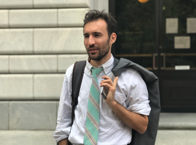 Alec Karakatsanis, the founder and executive director of Civil Rights Corps, outside the 5th U.S. Circuit Court of Appeals last week.