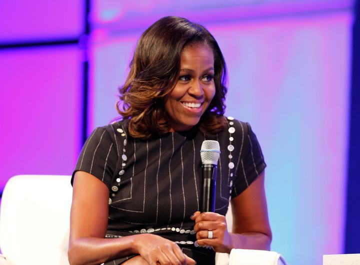 On Tuesday, Michelle Obama appeared at the Pennsylvania Conference for Women.