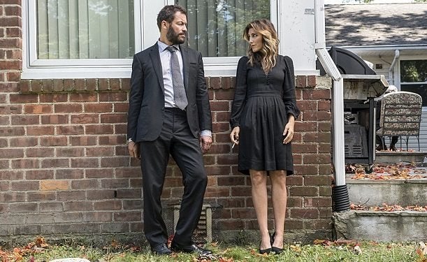 Dominic West and Jennifer Esposito in a scene from "The Affair."