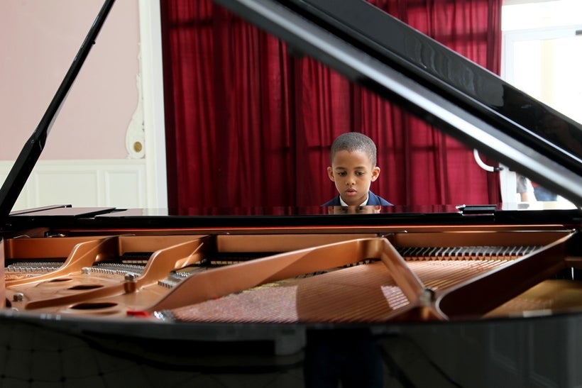 Reynaldo Guanche enters a piano competition in a scene from <strong><em>Esteban</em></strong>