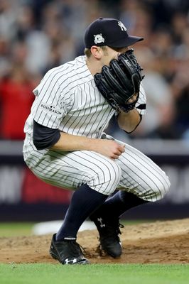 New York Yankees catcher Gary Sanchez takes direct hit to the groin (VIDEO)