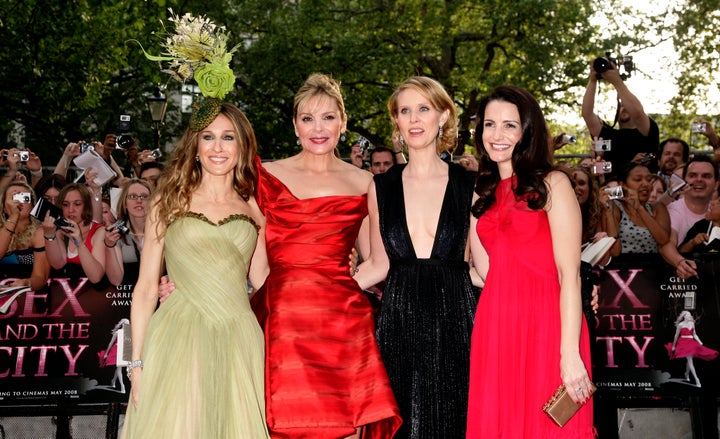 (l-r) Sarah Jessica Parker, Kim Cattrall, Cynthia Nixon and Kristin Davis