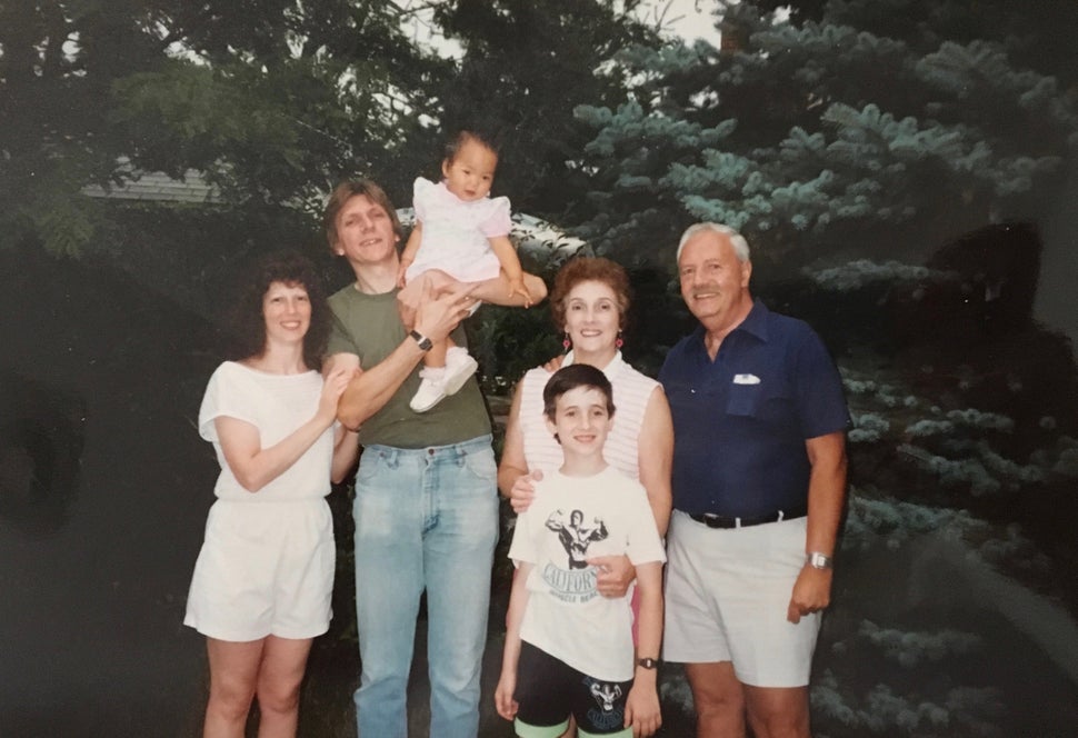 Kristin as a baby with her family.
