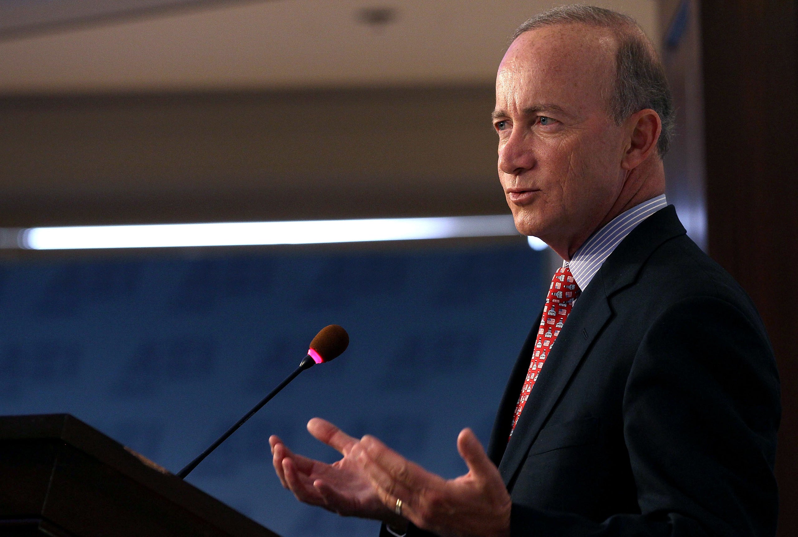 Former Indiana Gov. Mitch Daniels, who pushed for the choice program at the start, said choosing a private school is "not jus