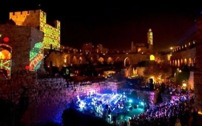 <p>Performances at the Tower of David </p>