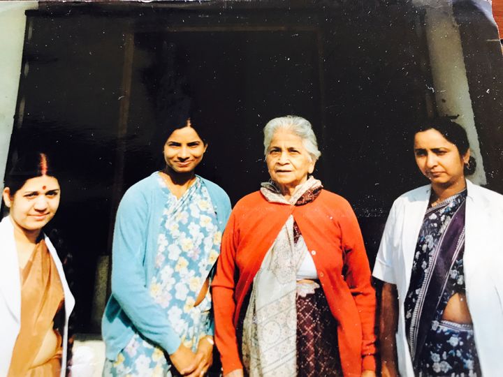 Dr. Pratima Swarup far right with her colleagues and mentor Dr. Samanth