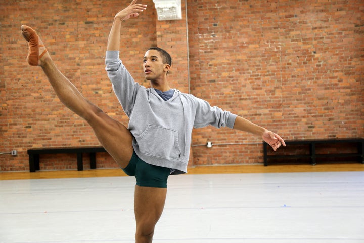 Houston Ballet dancer Harper Watters in a scene from the documentary "Danseur."