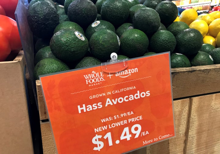 Avocados at a Whole Foods store in San Diego, California on August 28